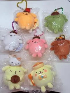 ポムポムプリン マスコット　ハッピーフレーバー パンケーキ　7点セット