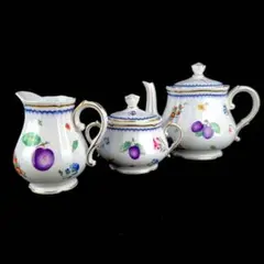 美品 ◆ リチャードジノリ イタリアンフルーツ ティーポット ポット クリーマー