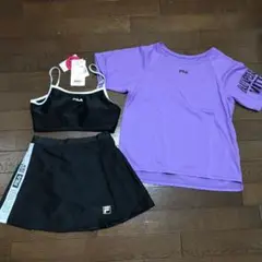 FILA セパレート水着セット 紫・黒