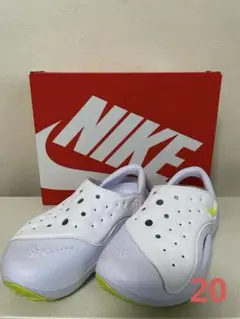NIKE サンダル ホワイト/グレー/イエロー