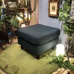 Sale ブルーのファブリック　スツール オットマン　ペットのベッド