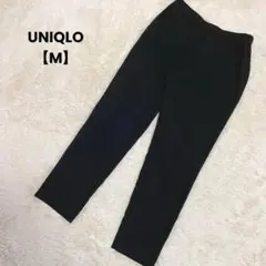 a1237＊UNIQLO スラックス　黒【M】シンプル　オフィス　綺麗め