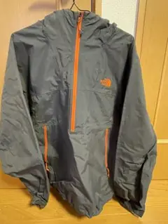 The North Face ダークグレージャケット オレンジジッパー