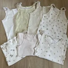 美品♡mamaraku 女の子キャミ肌着7枚セット　95cm