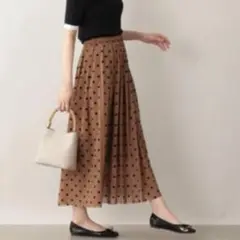 美品 マッキントッシュフィロソフィー　フロッキードット　チュールスカート34