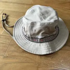 コロンビア⁂サファリハット ストラップ付 ベージュチロリアンテープ