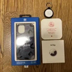 AirTagカバー付きとiPhone12minhカバーセット