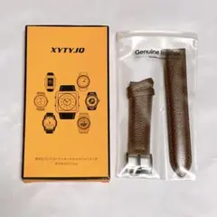 時計ベルト 本革ベルト 22mm ダークコーヒー
