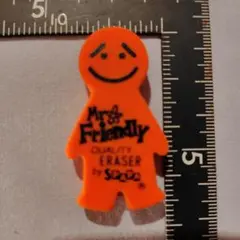 Mr. Friendly 消しゴム オレンジ 人形型 エスパパ