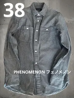 PHENOMENON フェノメノン 12AW 千鳥格子 シャツ　38 Mサイズ