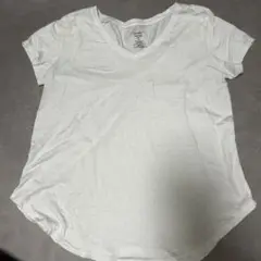 214 Jennifer Lauren VネックTシャツ 1X ホワイト