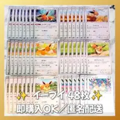 【1430】　ポケモンカード　イーブイ　48枚　匿名配送　まとめ売り　引退　大量