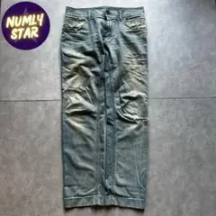 grunge Dolce&Gabban fade denim pants y2k
