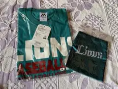 西武 ロゴTシャツ(グリーン)、ユニフォーム型巾着