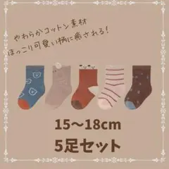 子供靴下　秋冬　可愛い　ほっこり　韓国　キッズ　ソックス　5足セット
