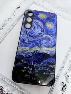 新品☆ゴッホの油絵風Androidケース星月夜☆Galaxy S23＋用