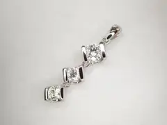 美品 タサキ 田崎真珠 Pt900 ダイヤ計0.71ct ペンダントトップ