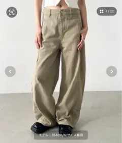 bamm カーブワイドパンツ