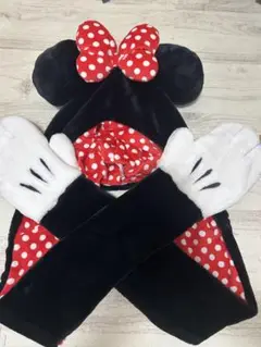 東京ディズニーリゾート ミニーマウス マフラー付きファンキャップ