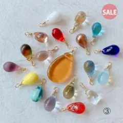 sale!!! チェコドロップビーズ　バラ③