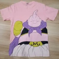 魔人ブウ プリント Tシャツ ピンク