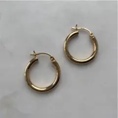 NY購入14Kビンテージ ゴールドフープピアス/ jonnlynxフミカウチダ