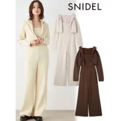 SNIDEL スナイデル　パーカー×カットオールインワン