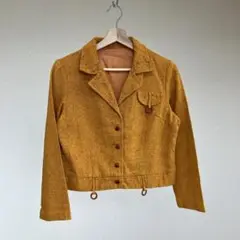 -70s USA古着 ショート丈 デザインジャケット レディース vintage