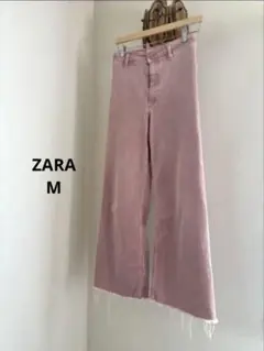 ZARA ピンク ハイウエスト デニムパンツ M 36