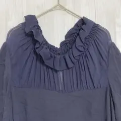 カレンウォーカー　シアーネック ドッキングワンピース　ネイビー　2 / XS