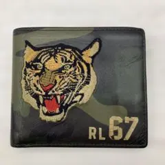 【美品希少】ポロラルフローレンRalph Lauren 虎 二つ折り財布 札入れ