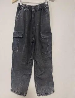 未使用✝️ユニセックスワイドパンツ カーゴパンツ 韓国 SPINNS WEGO