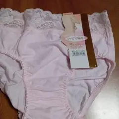 ピンク Lサイズ （株シャルレ）レースショーツ