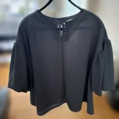 グレー バルーンスリーブ 半袖シャツ