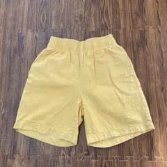 GU シェフパンツ　シェフショーツ　カラーデニム　マスタード　黄色　S