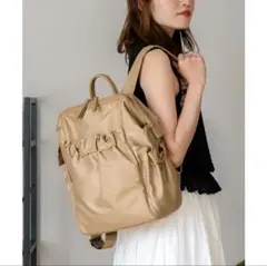 7月中セール中　美品　Vita Felice リュック バック ベージュ