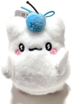 はなまるおばけ　カラフルサクランボマスコット　ブルー