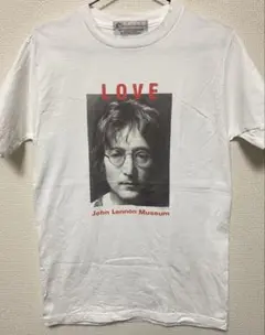 00s John Lennon Museum ジョンレノン LOVE Tシャツ白