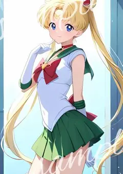 A4ポスター セーラームーン　月野うさぎ　ファンアート　美少女
