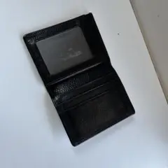 Coach ブラックレザーパスケース・定期入れ