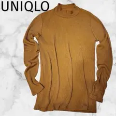 ＊UNIQLO＊ユニクロ【L】リブハイネックニット　定番　シンプル