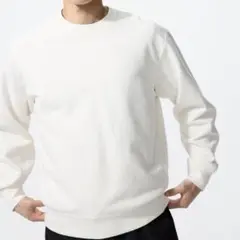 美品 UNIQLO スウェット ホワイト トレーナー XL 送料無料 ユニクロ