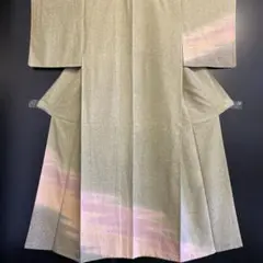 【春】12227y 着物 小紋 古典お洒落文様 しつけ付き