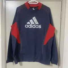 adidas ジャージ　ピステ　ウィンドブレーカー ネイビー　レッド　メンズS