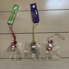 新品未開封　2003年生産レア　ハローキティ ストラップ 3点セット