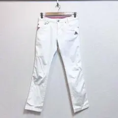 le coq sportif ルコックスポルティフ テーパードパンツ ホワイト