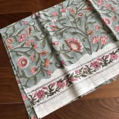 インド　ブロックプリント生地　56×110センチ