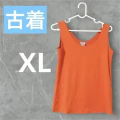 古着 Chico's オレンジ タンクトップ Xl