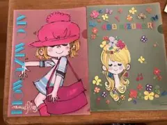 水森亜土クリアファイル セット２枚