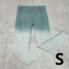 グリーン　Sサイズ　ヨガパンツ　ヨガレギンス　スパッツ　ストレッチ　レディース